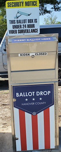 Ballot Drop Box for Absentee Voting